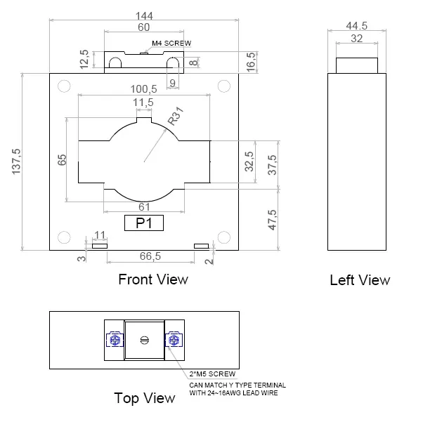 0.5~2000A Electrical Control Current Transformer for Battery Banks Factory Price CT
