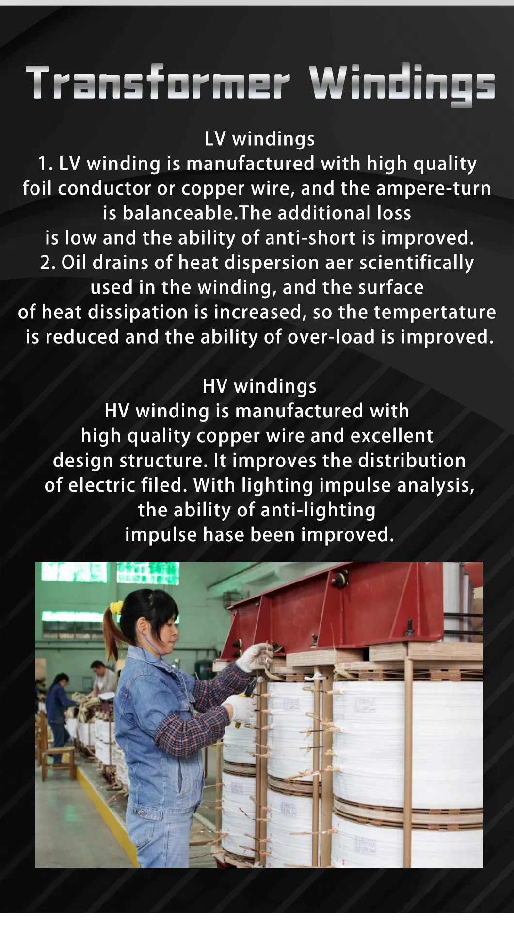 1000kVA Dry Type Distribution Transformer with IEC Standard