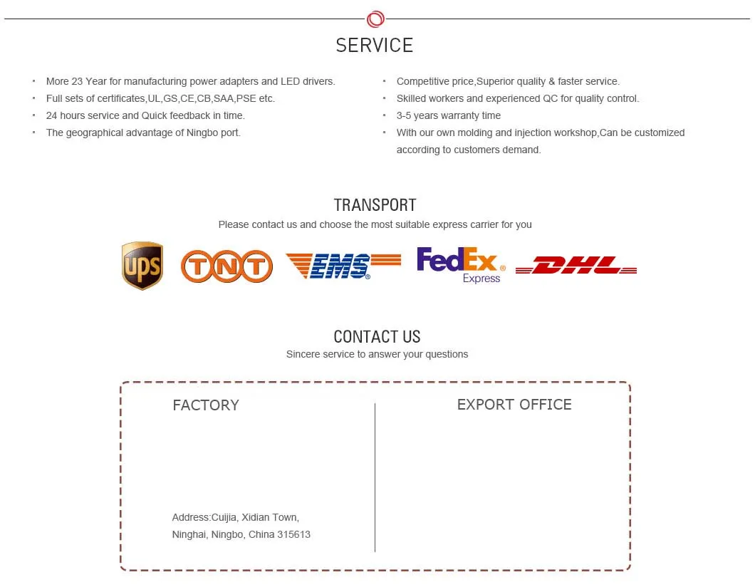 150W/200W/250W 1050mA/1400mA/2100mA/3600mA/4200mA LED Driver Made in China
