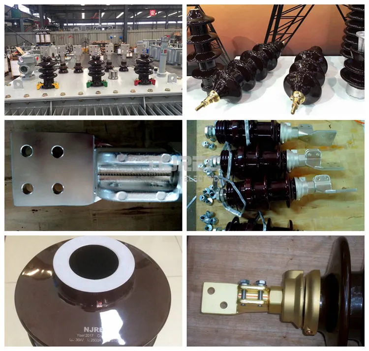 2.5kV 45kV BIL ANSI Aisladores de Porcelana