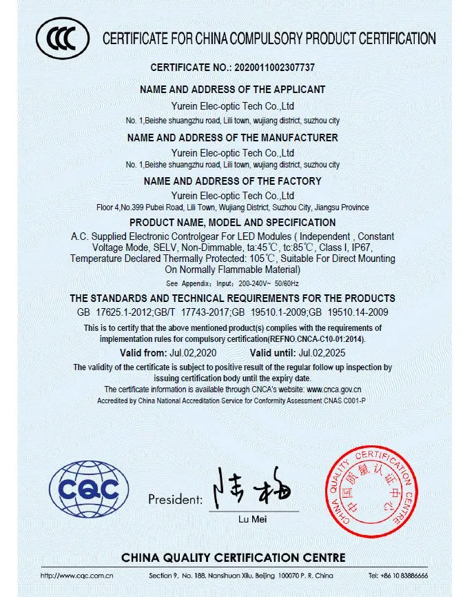 200W 5/7 Years Warranty LED Power Supply with High Efficiency Pfc LED Driver