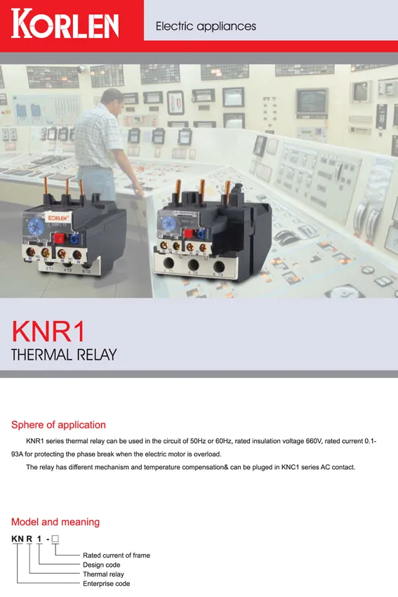 2019 AC Contactor & Thermal Overload Relay Knr1