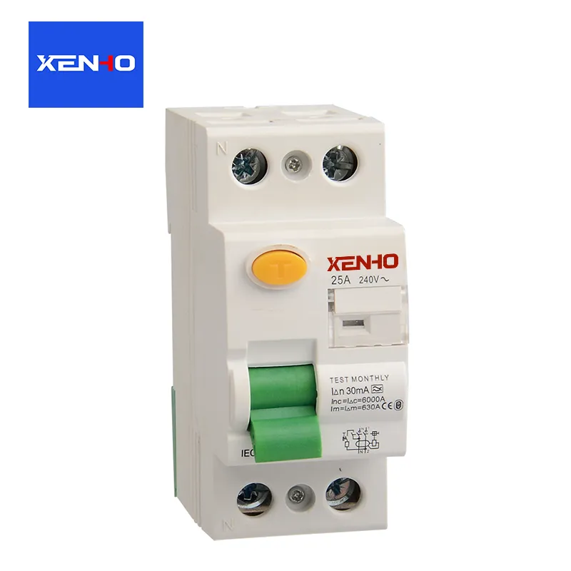 What are the key wiring steps for installing an AC Type 2P RCCB correctly