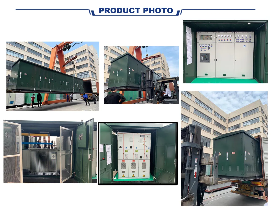 33kv Kiosk Type 500kVA Prefabricated Compact Substation Transformer