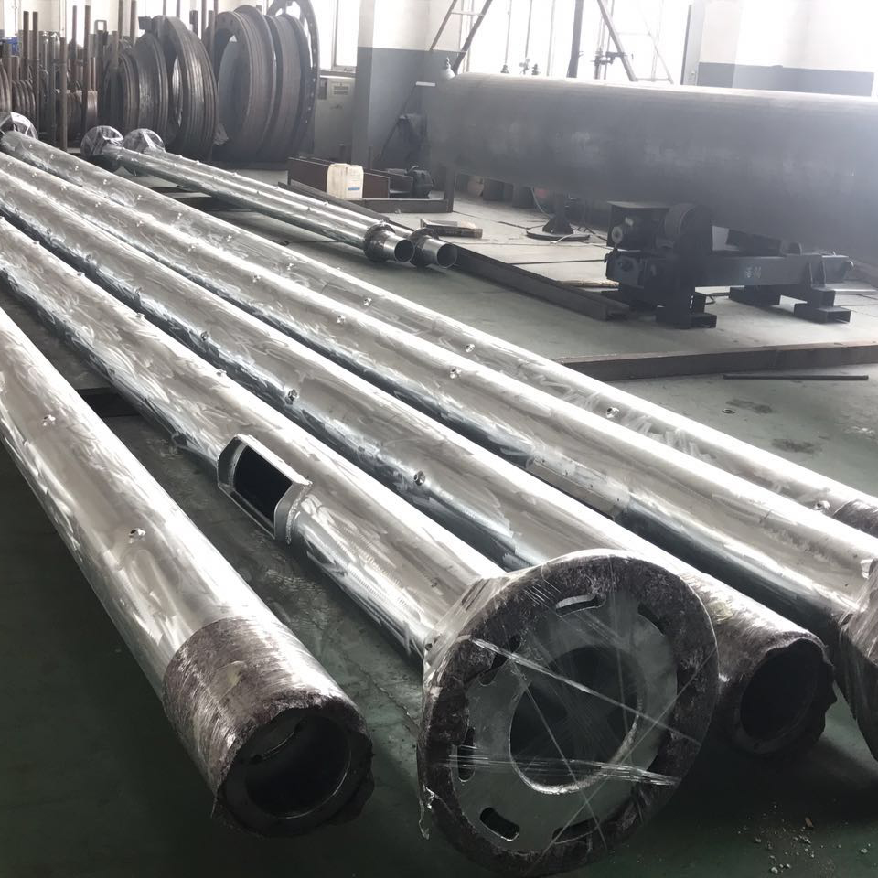 33kv Transmission Line Steel Pole Tower with Galvanized