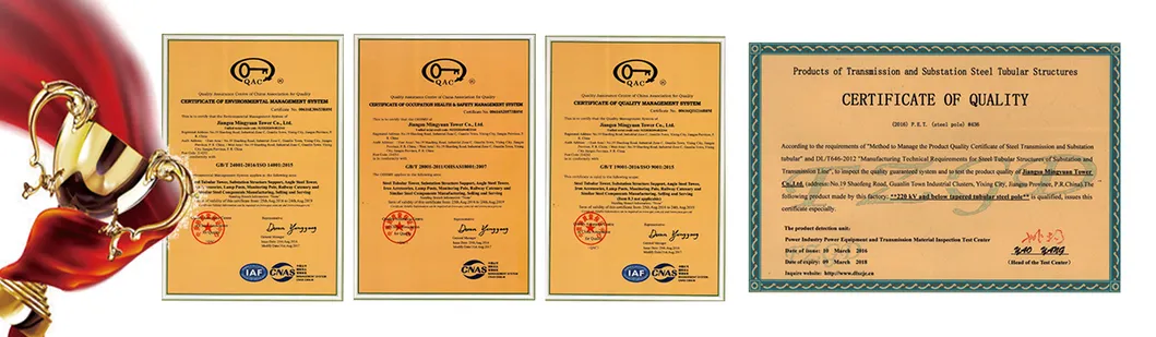 400kv Octagonal Tapered Power Transmission Tower