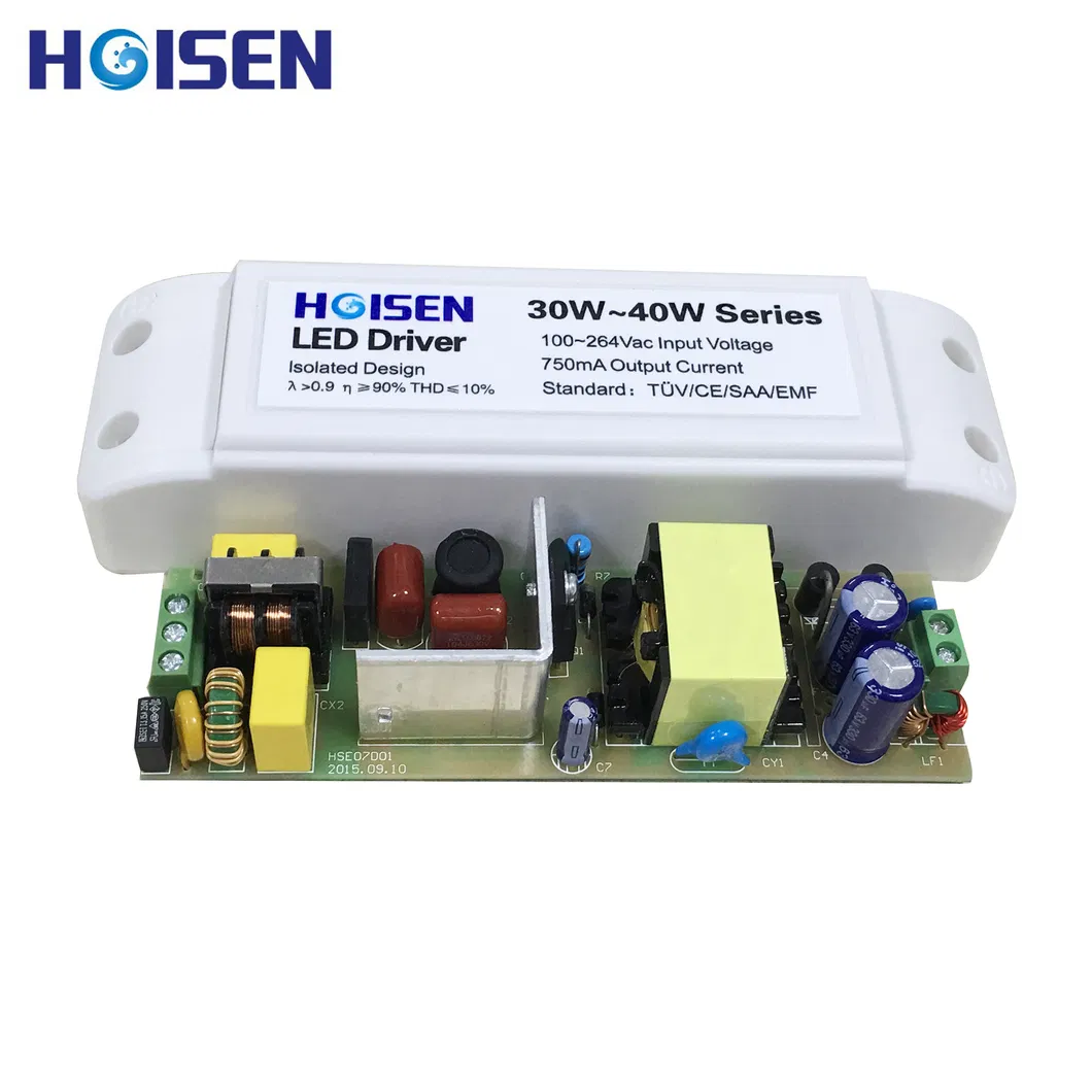 46W 800mA OEM/ODM Series LED Driver with 100-305V Input EMC/Ce/UL/TUV Certification