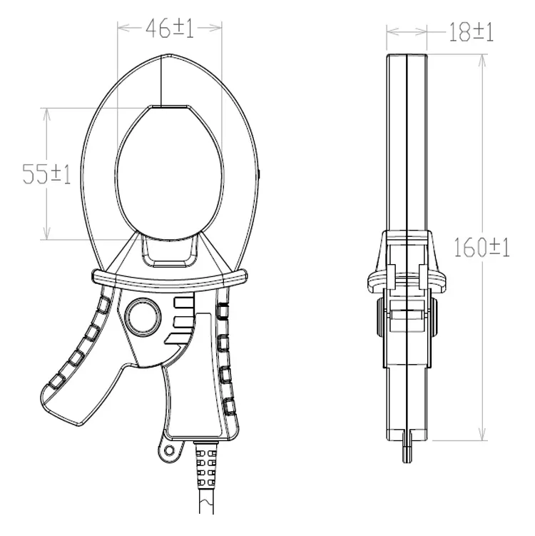 500A 0.5 Class Clamp on Current Transformer Load Centers Split Core CT