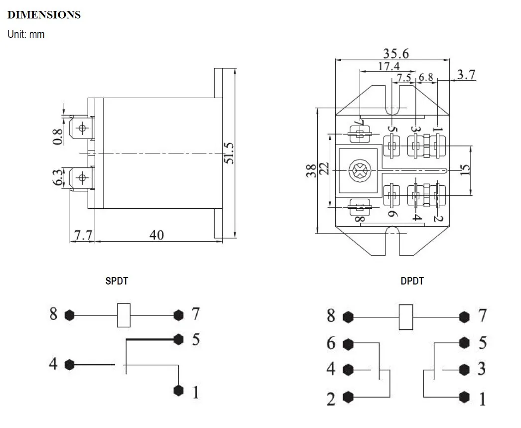 60VDC Power Relay /High Power Relays (JQX-30F-2Z)
