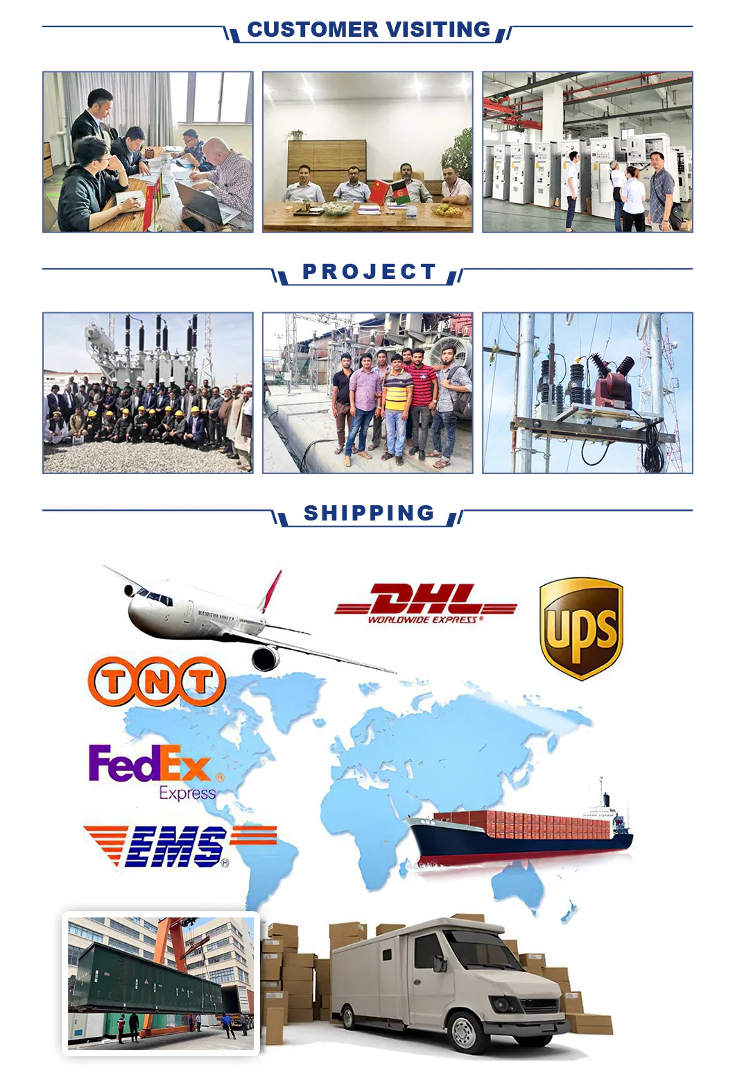 630kVA Medium Voltage Oil Immersed Onan Power Distribution Transformer