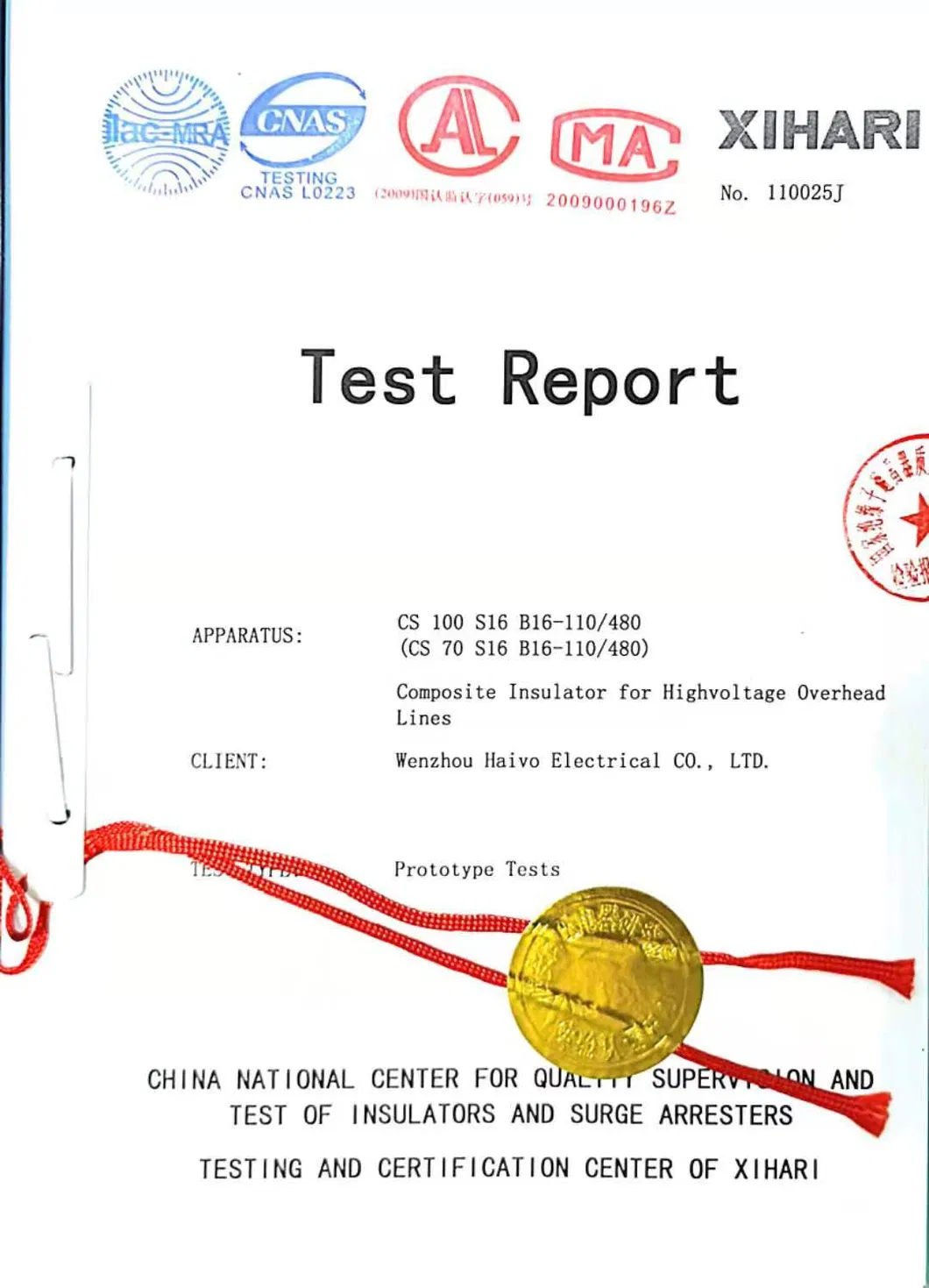 66kv 120kn Composite Type Pin Insulator
