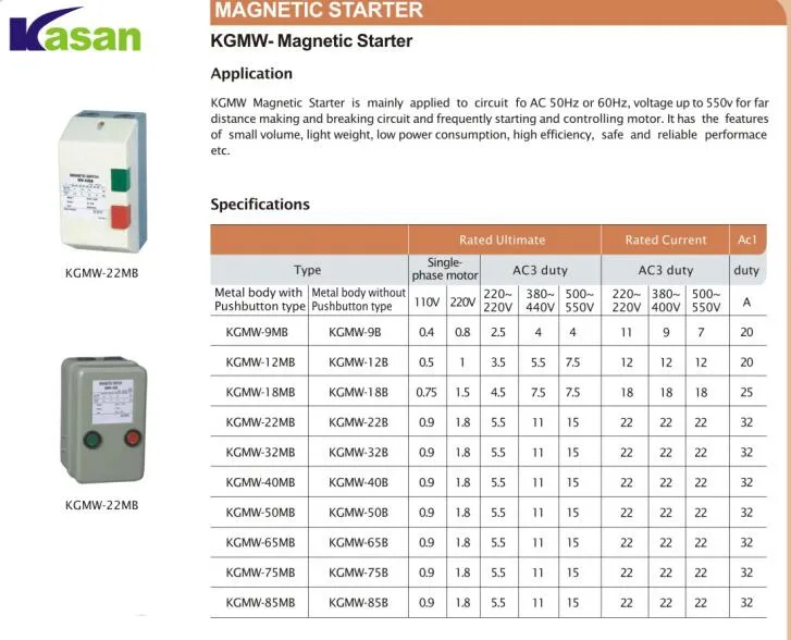 AC-3 Le1-D Gmw Magnetic Starter for Overload Protection