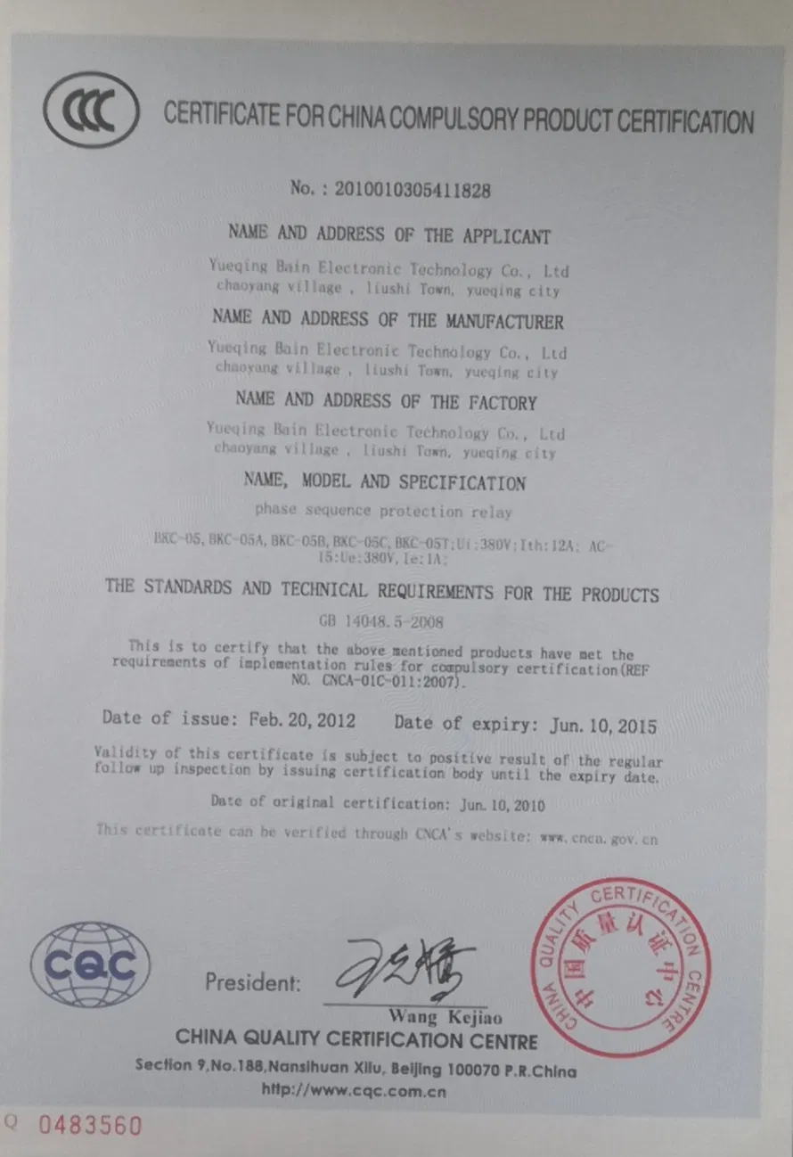 Automotive Parts Phase Sequence Protector