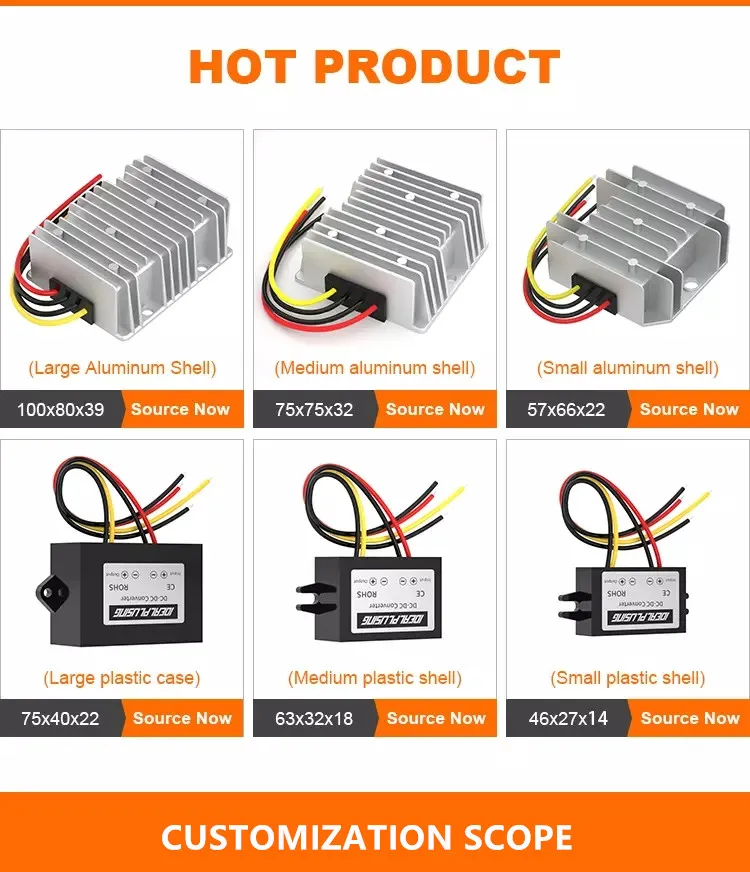 Boot DC to DC Converter 24V to 60V Step up Boost Voltage Converter 1A 1.5A 2A 4A 7A 10A Switching Power Supply