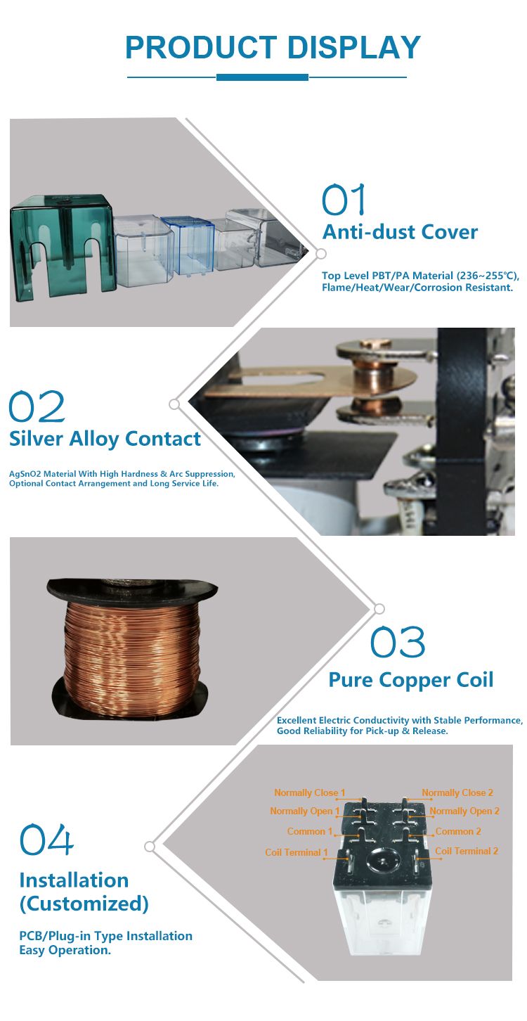 China Jqx-13f 10A OEM 12V Relays Breaker with Dust Cover