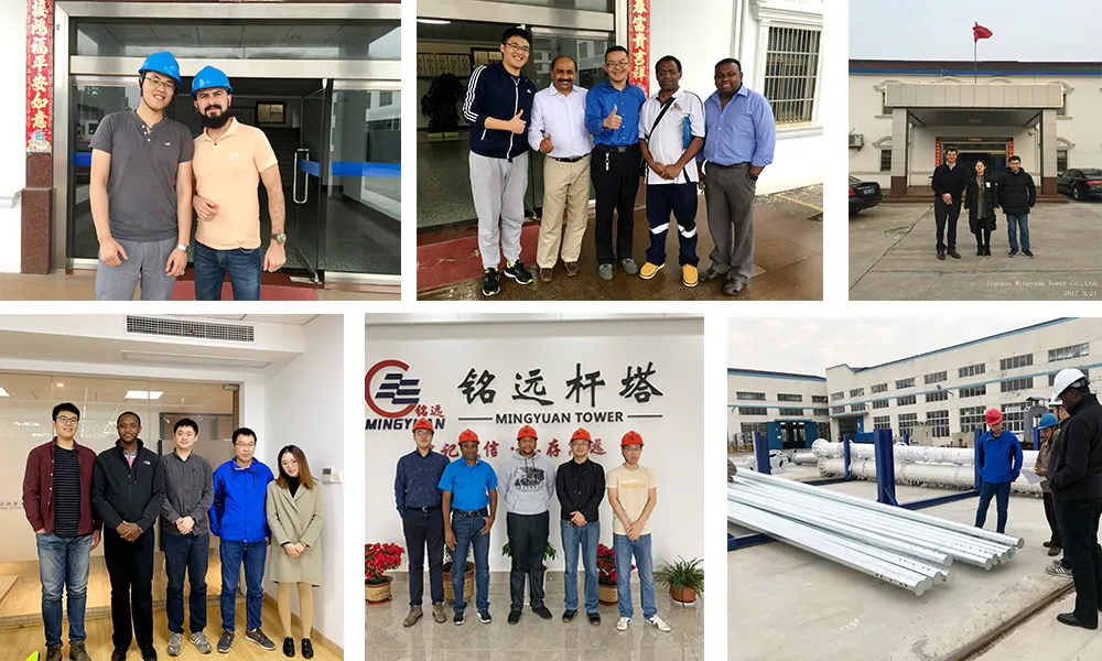 China Supplier Q345b 400kv Electric Power Transmission Tower Pole