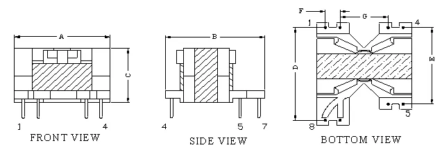 Chinese TV Flyback Transformer Pq16 High Frequency Transformer for Server and CRT Monitor Displays