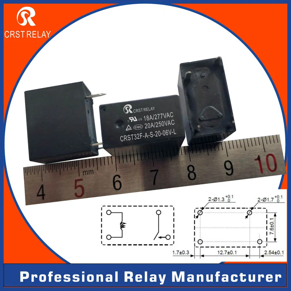 Crst32f-a-S-20-DC9V 20AMPS High Load 10A Set of Normally Open 4 Pins