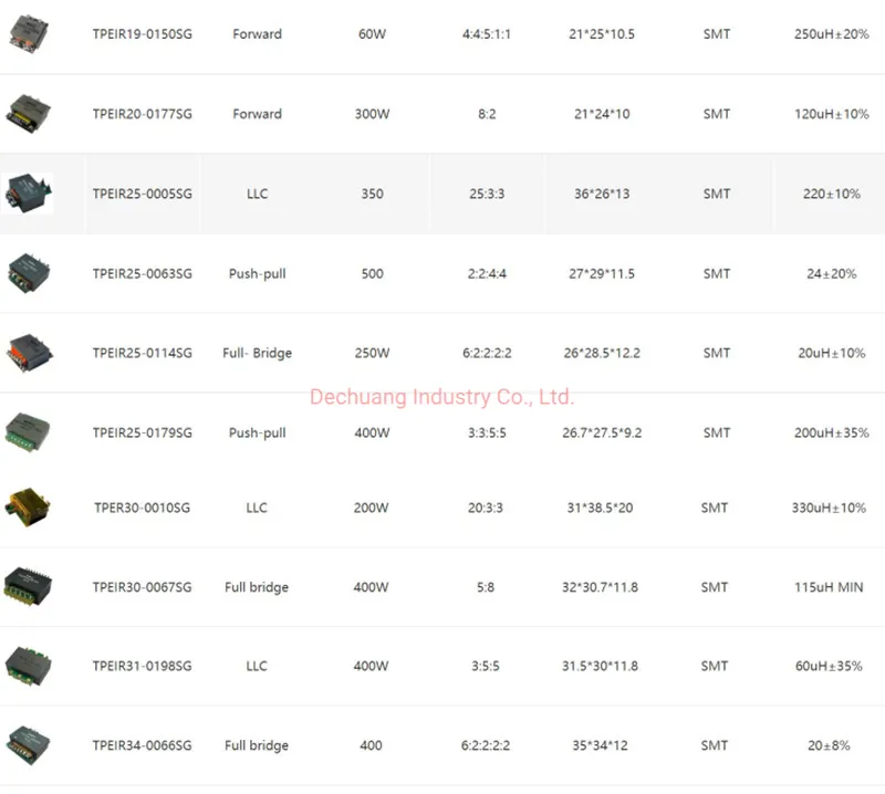 DC/DC Module Power Magnetics PCB Control High Frequency Switch Mode Power Er-30-300W Planar Transformers