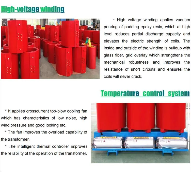 Dry Type Transformer 3 Phase 31500V Power Transformer 2mva