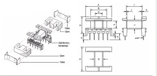 Ee Type High Frequency Transformers for Power Supply