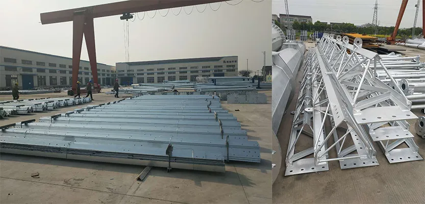 Electrical Power Structure 230kv Transmission Line Steel Tower