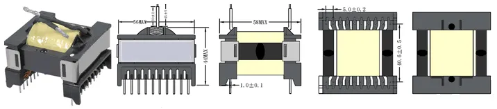 Etd Series Etd49 High Frequency Pulse Transformer for Welding Machine
