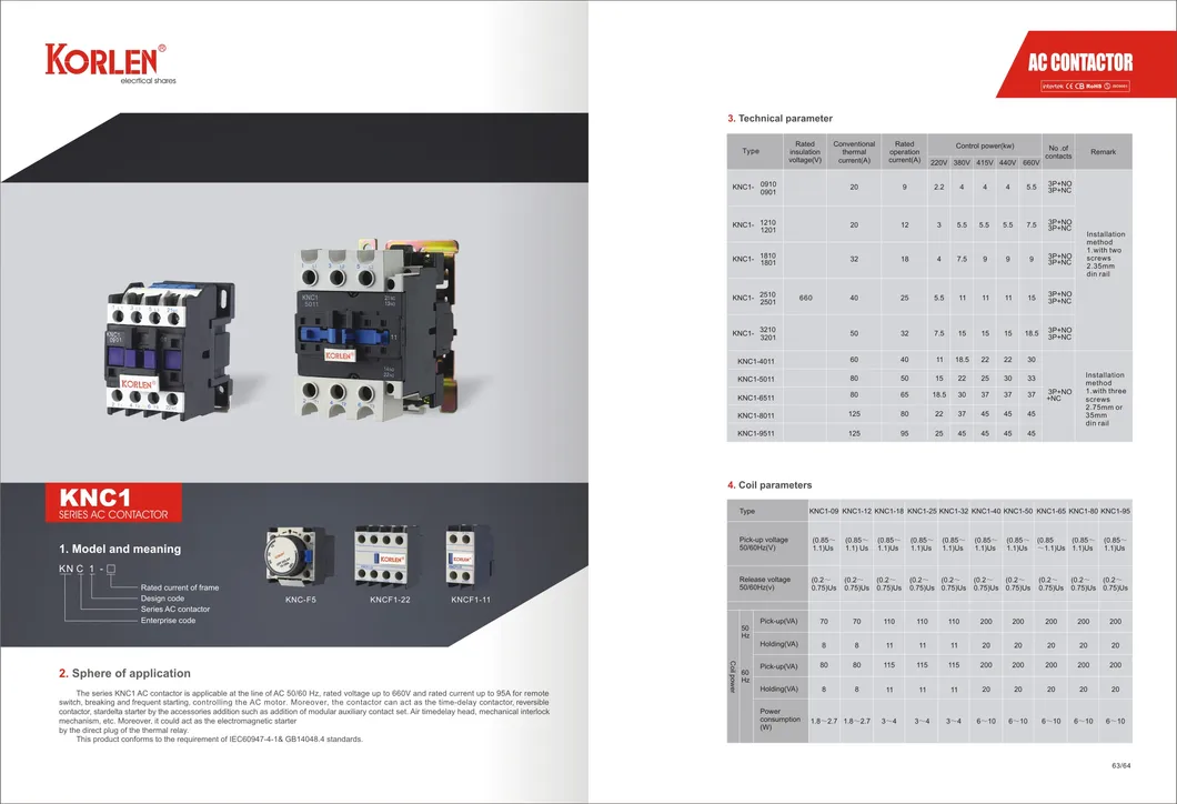Excellent Quality AC Magnetic Contactor with Ce Certificate Motor Starter Relay Contactor