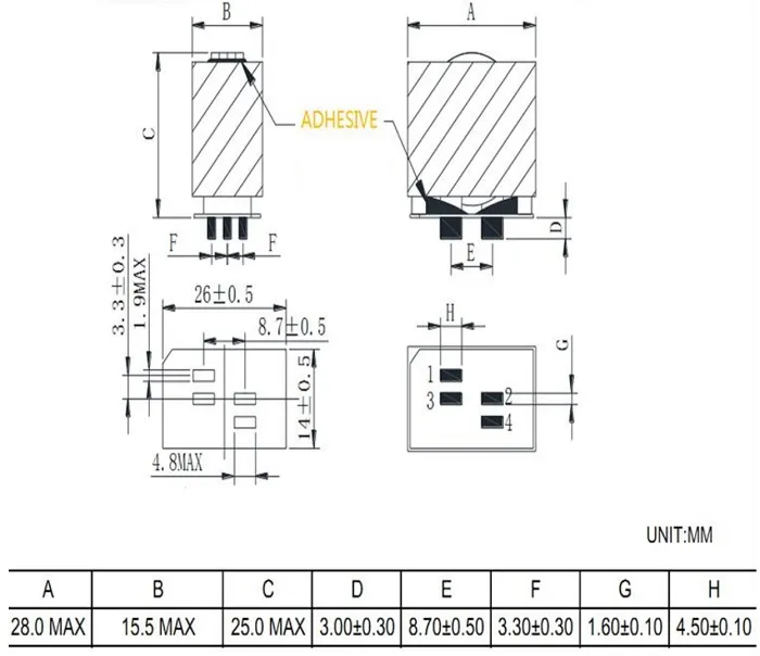 Flat Wire Winding Planar High Frequency Power Transformer (IKP-ER2614)