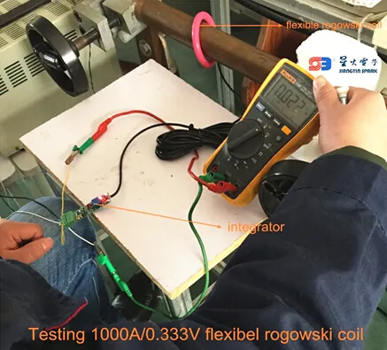 Flexible Rogowski Coil Current Transducer 1000A 100mv