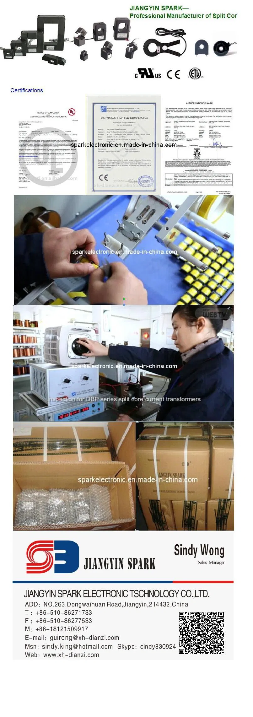 Flexible Rogowski Coil Current Transducer 1000A 100mv