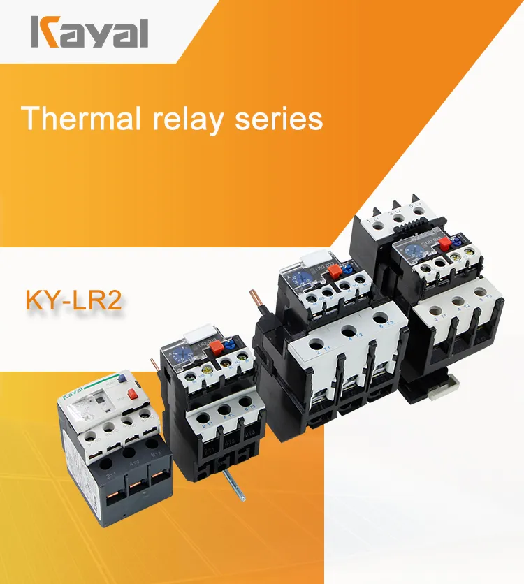 Free Sample! Lr2 Thermal Overload Relay Motor Protection Thermal Overload Electric Relay Max 630A 220V AC Relay Manufacturer