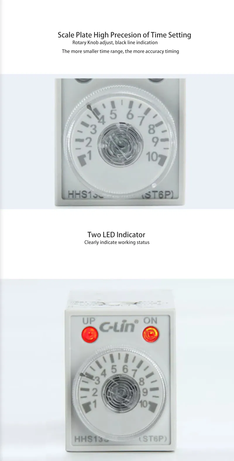 HHS13S-1 ON delay Time relay with 4 set delay time contact
