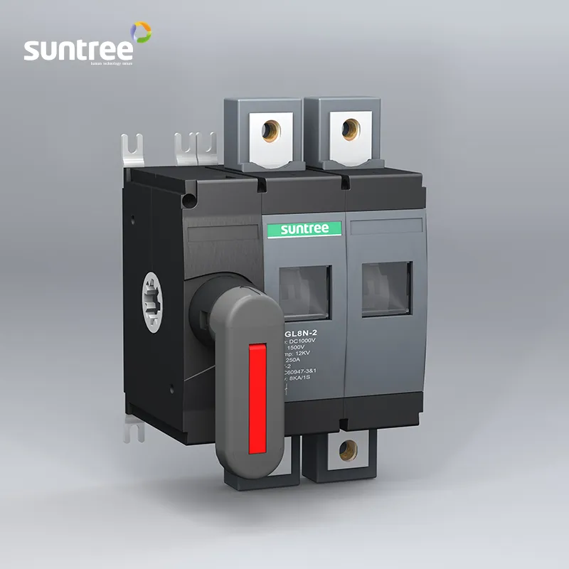 Hot Selling 250A 3p Load Isolator Break Switch/ Load Break Isolating Disconnect Switch CCC/CE High Voltage Disconnecting Switch Suntree Brand Indoor 1500V DC