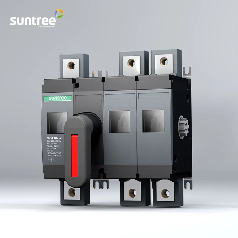 Hot Selling 250A 3p Load Isolator Break Switch/ Load Break Isolating Disconnect Switch CCC/CE High Voltage Disconnecting Switch Suntree Brand Indoor 1500V DC
