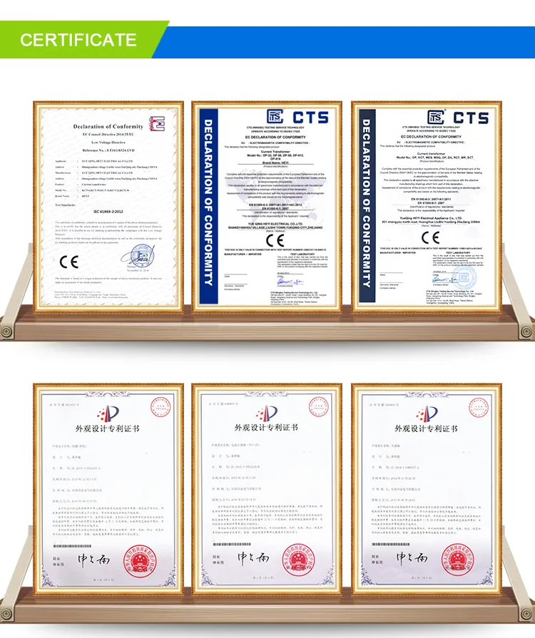 Kct-10 30A/60mA Cl: 0.5 UL1015AWG24 2c1meter/3meter to Clamp on Current Transformers