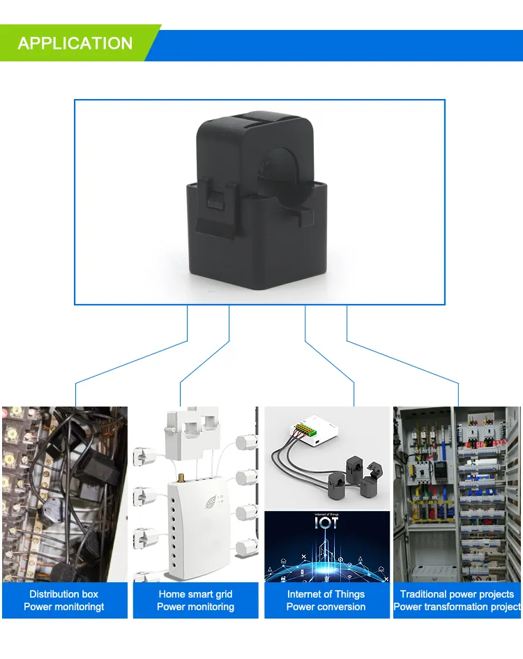 Kct-36 300A/60mA Cl: 0.5 Heyi Asct Split Core CT Easy to Install Clamp on Current Transformers