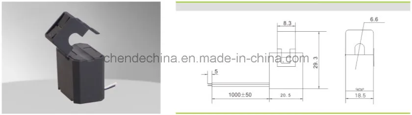 Kct-6 5A/2.5mA Split Core Current Transformer for Clamp on Current Sensor for Smart Meter