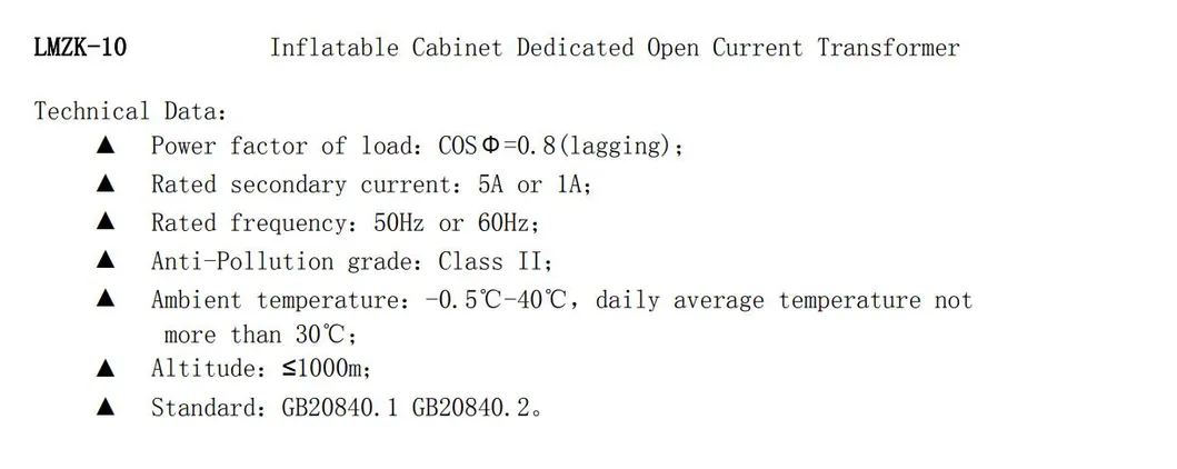 Lmzc-10 Current Transformer Special