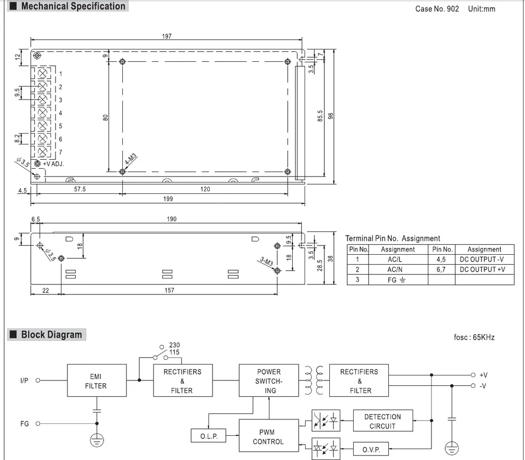Mean Well 150W Open-Frame Power Supply (NES-150)