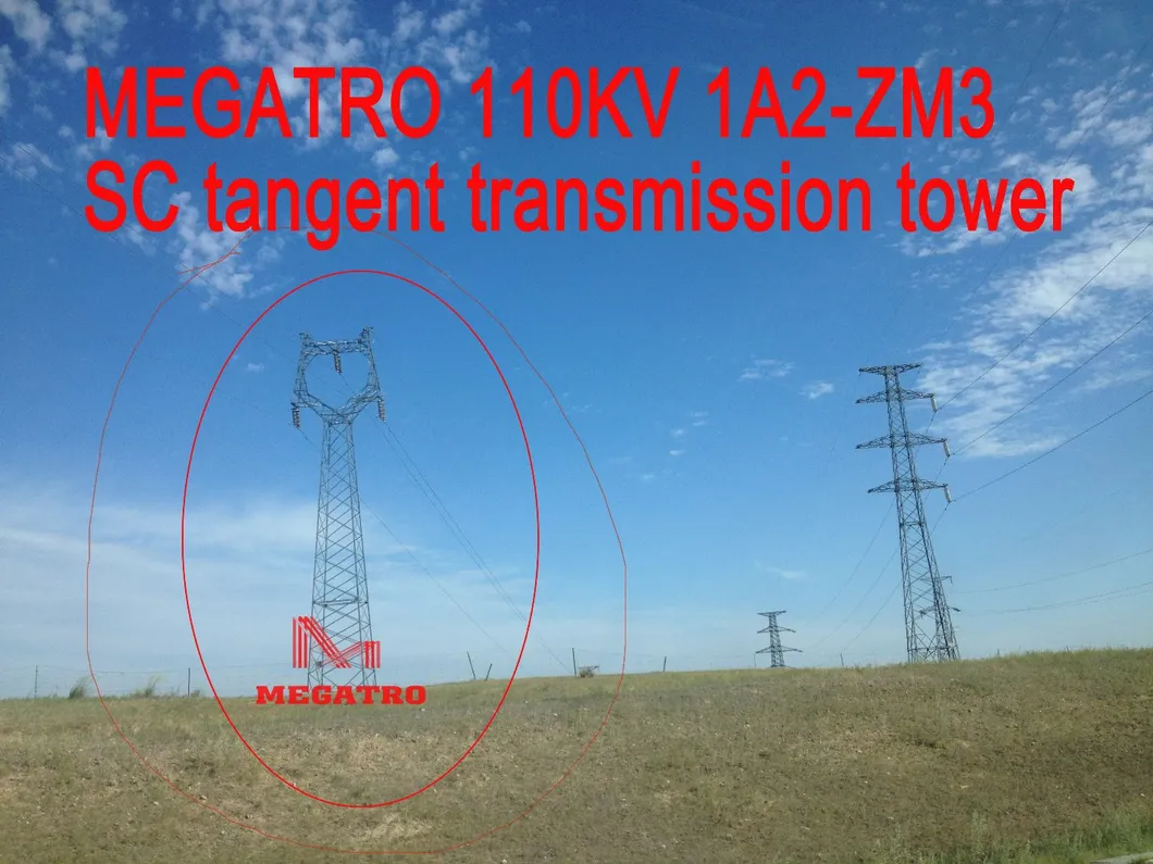 Megatro 110kv-1A1 Pylon Lines Lattice Towers