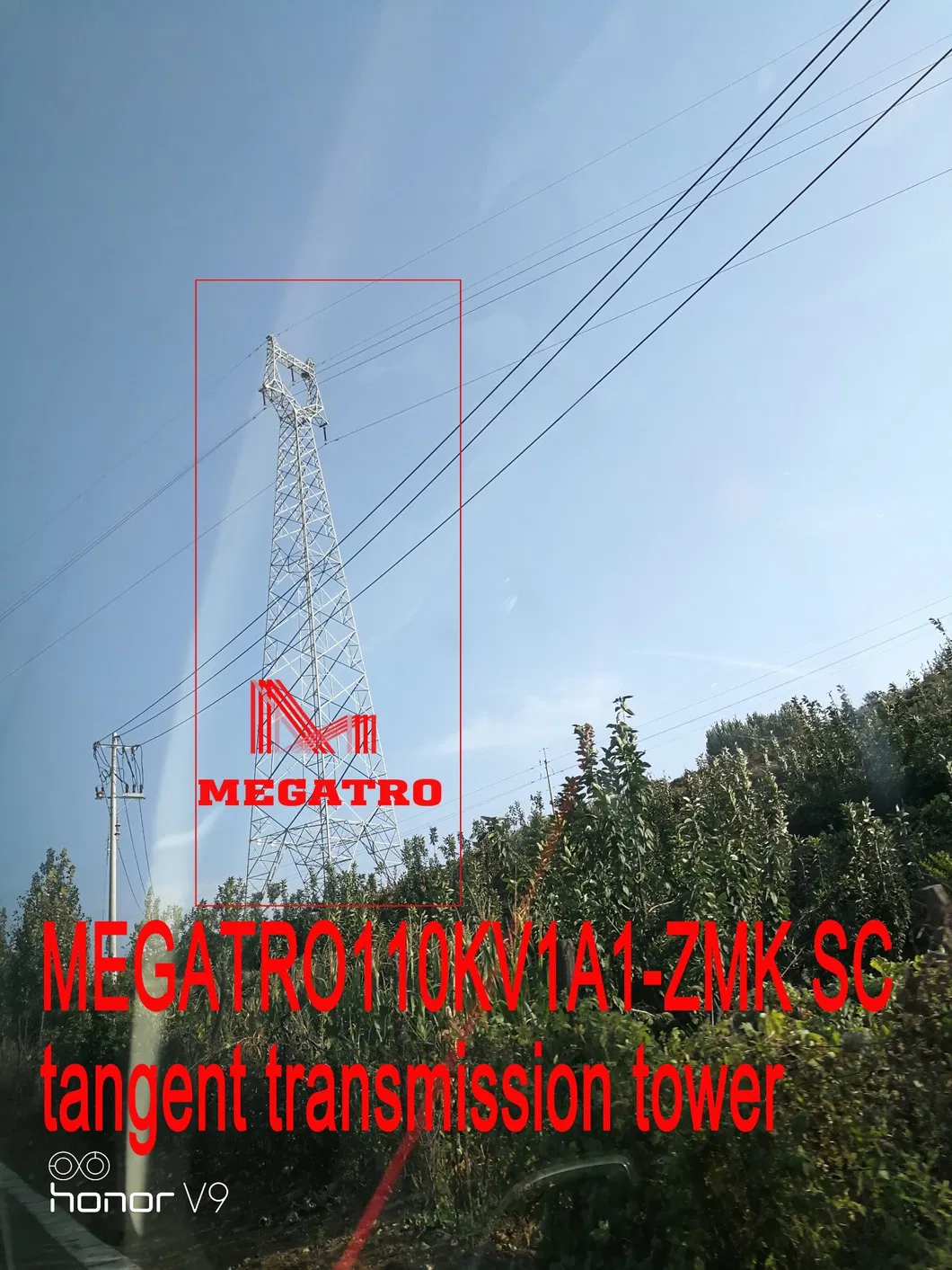 Megatro 110kv 1A1-Zm3 Sc Tangent Transmission Tower