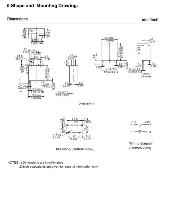 Micro Power Relay 20A 250VAC 12VDC Relay 4pins Miniature PCB Relay Quick Terminal Mounting Relays Wl102f Russia Market