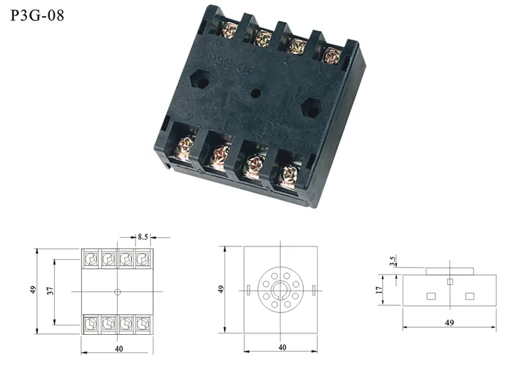 Miniature General Purpose Good Contact Remote Conduction Auto Relay Socket with CE