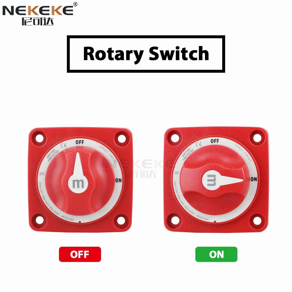 Nekeke Auto Selector Blue Sea Battery Disconnect Isolator Switch for Boat Parts