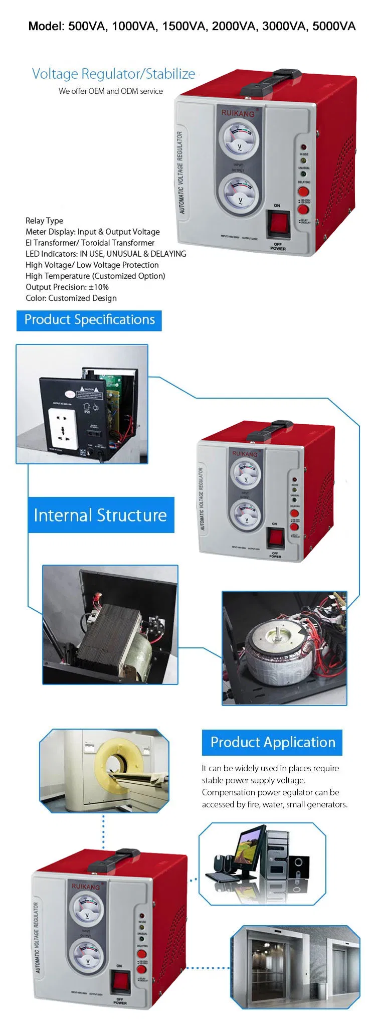 Noble Voltage Stabilizer Use for Computer