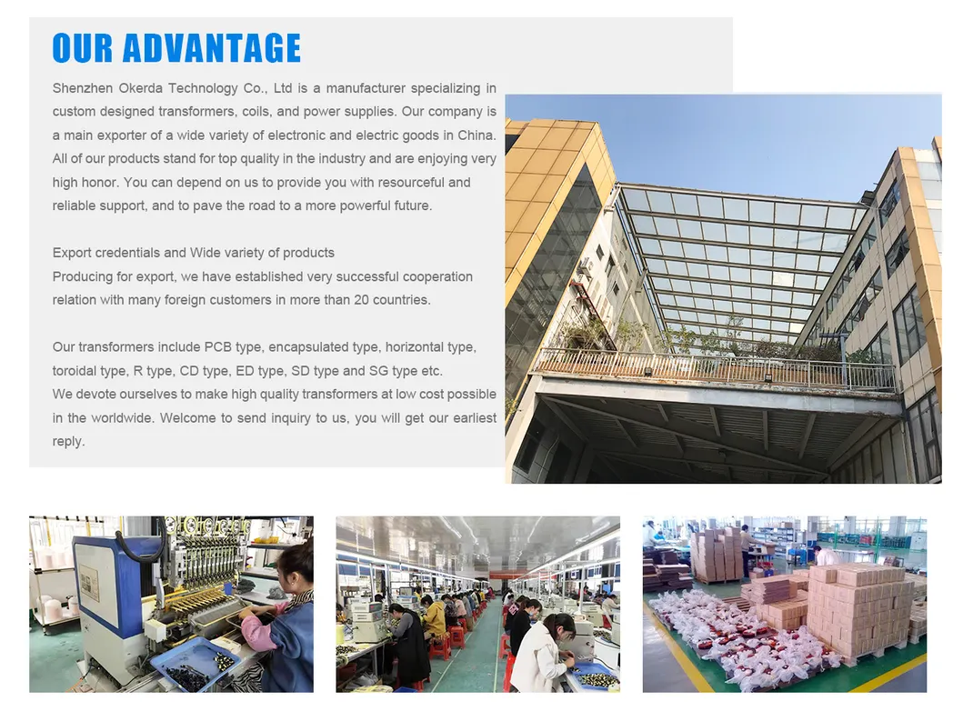 Original Manufacturer Flat Transformer Hf Planar Transformer