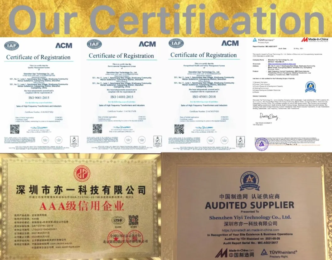 Pot Series Ferrite Core Transformer Flyback Transformer Step-Down AC 24V 220V High Frequency Transformer