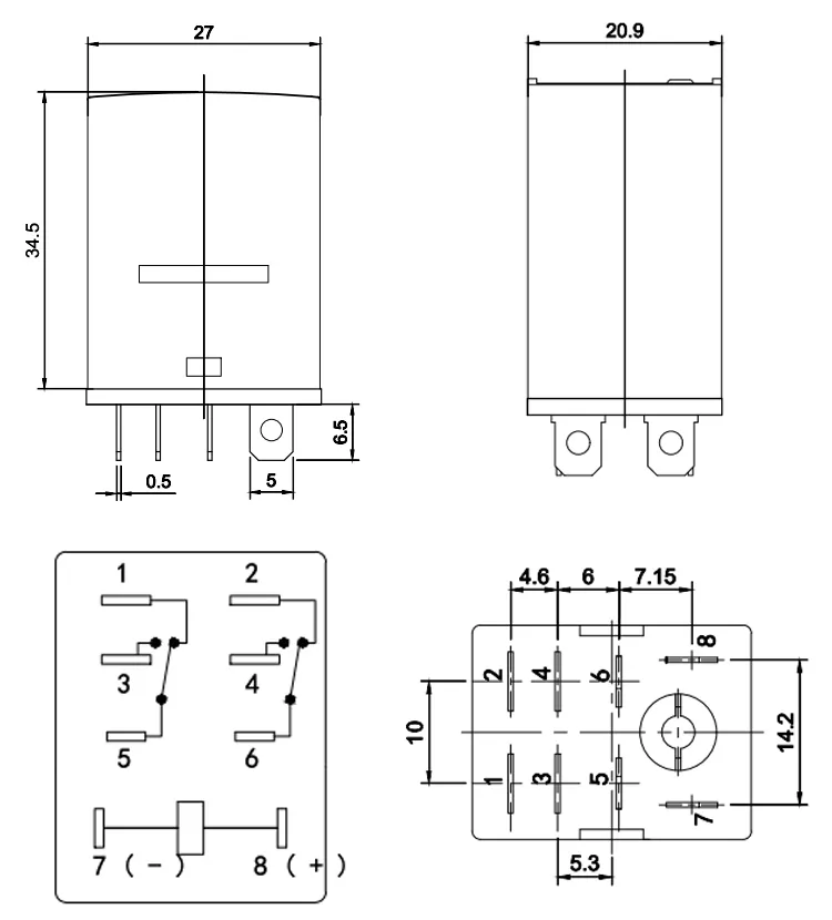Power Relay Jqx-13f Mini Relay Auto