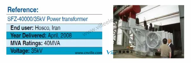 S11-31500/35 31.5mva S11 Series 35kv Power Transformer with on Load Tap Changer